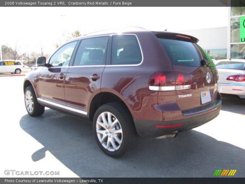 Cranberry Red Metallic / Pure Beige 2008 Volkswagen Touareg 2 VR6