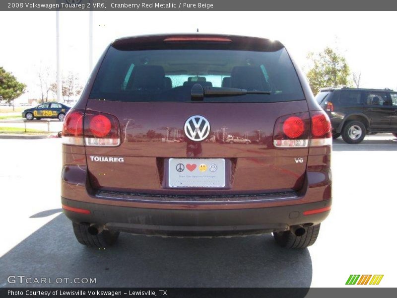 Cranberry Red Metallic / Pure Beige 2008 Volkswagen Touareg 2 VR6