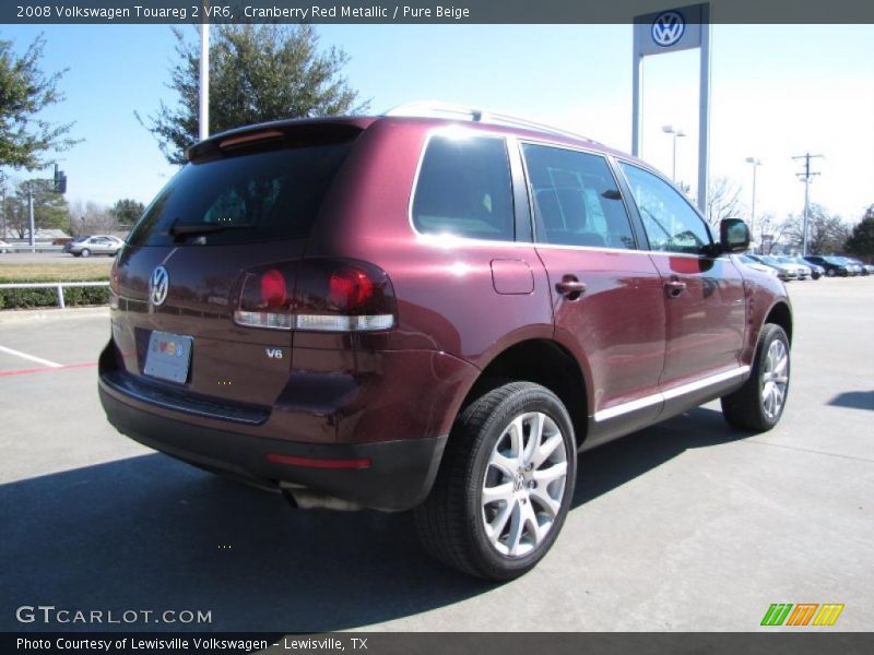 Cranberry Red Metallic / Pure Beige 2008 Volkswagen Touareg 2 VR6