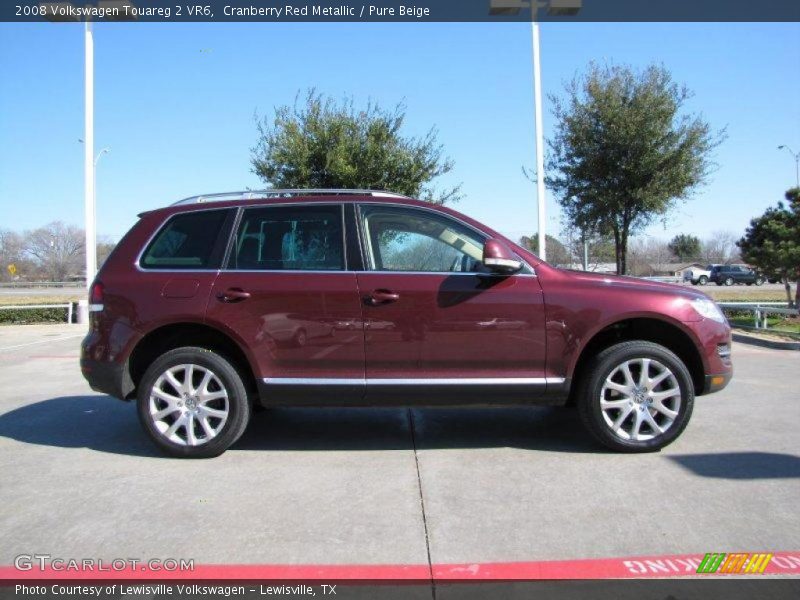 Cranberry Red Metallic / Pure Beige 2008 Volkswagen Touareg 2 VR6