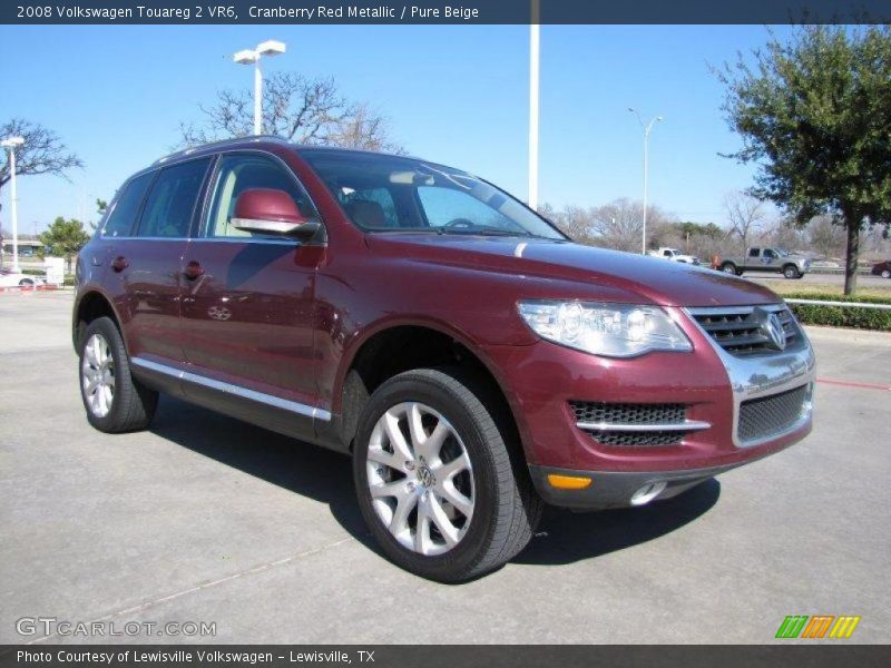 Cranberry Red Metallic / Pure Beige 2008 Volkswagen Touareg 2 VR6
