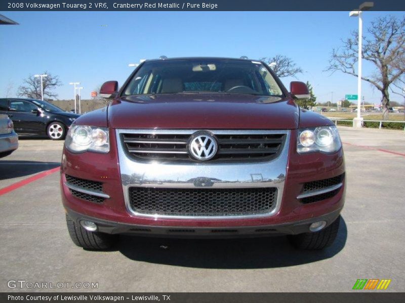 Cranberry Red Metallic / Pure Beige 2008 Volkswagen Touareg 2 VR6