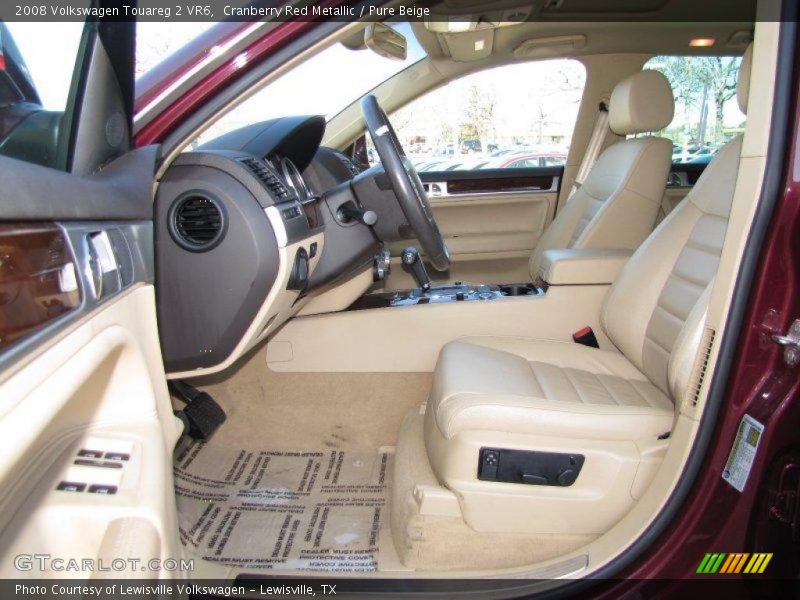 Cranberry Red Metallic / Pure Beige 2008 Volkswagen Touareg 2 VR6
