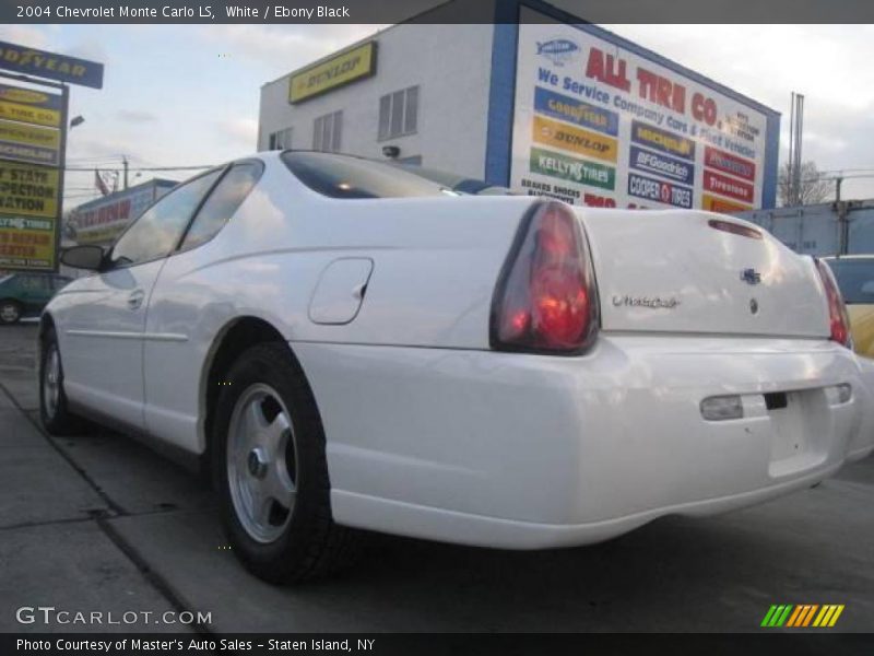 White / Ebony Black 2004 Chevrolet Monte Carlo LS