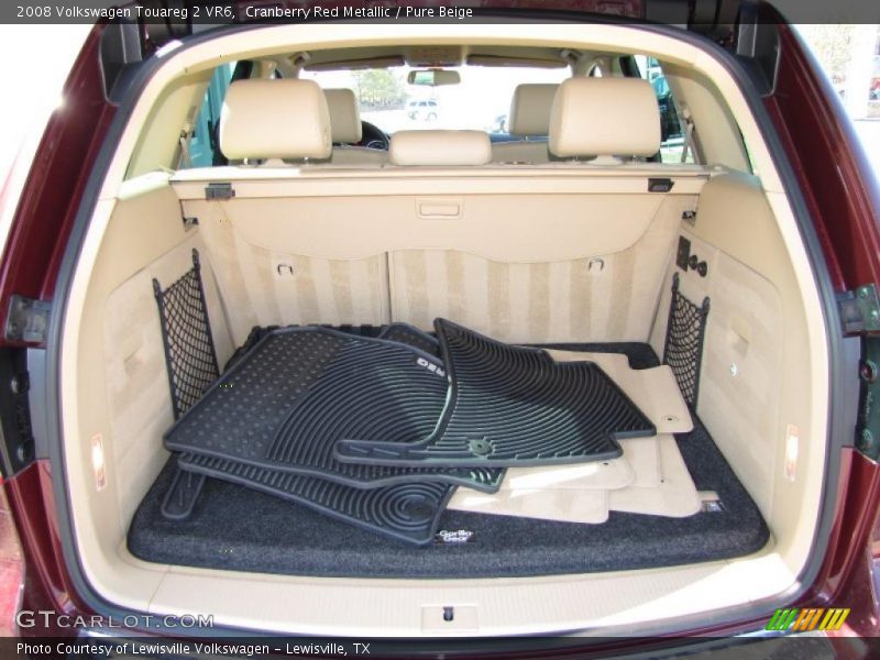 Cranberry Red Metallic / Pure Beige 2008 Volkswagen Touareg 2 VR6