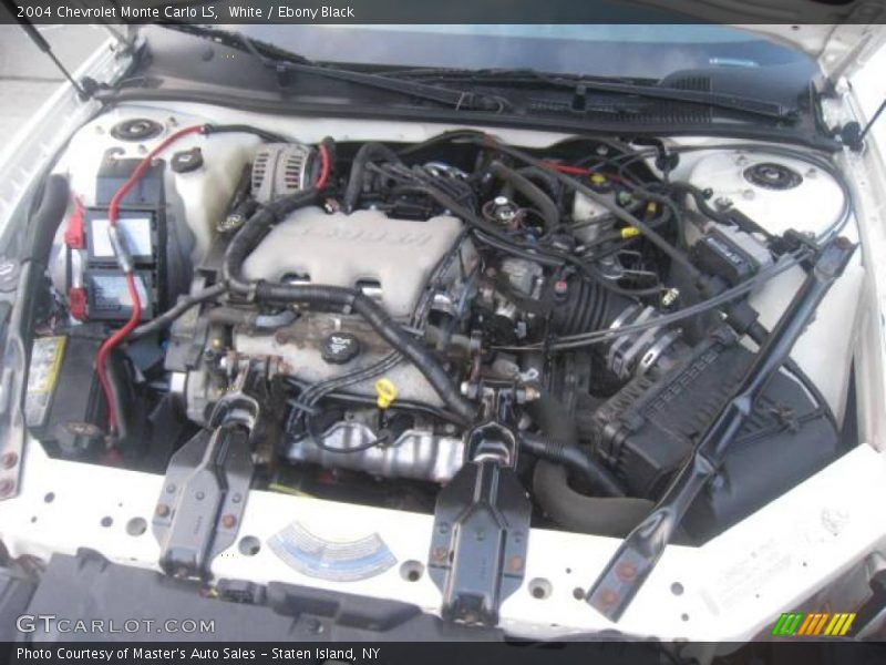 White / Ebony Black 2004 Chevrolet Monte Carlo LS