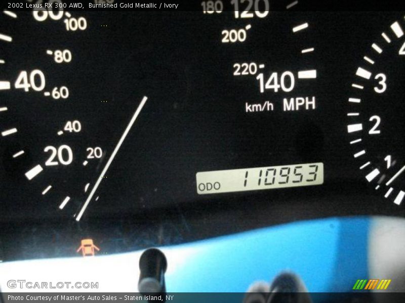 Burnished Gold Metallic / Ivory 2002 Lexus RX 300 AWD