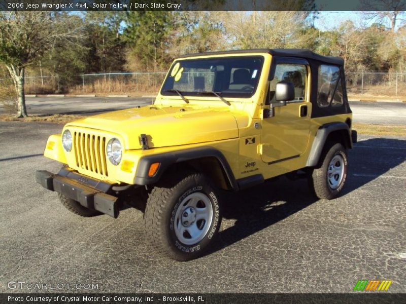 Solar Yellow / Dark Slate Gray 2006 Jeep Wrangler X 4x4