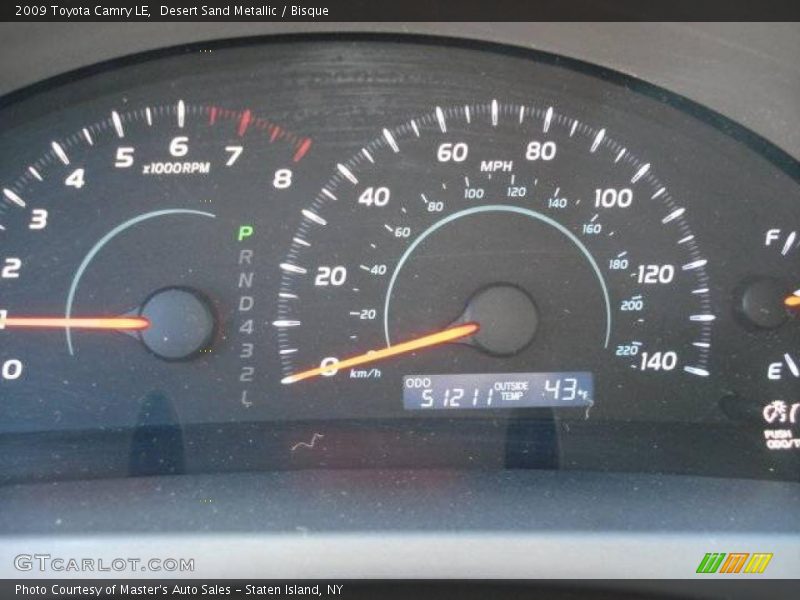 Desert Sand Metallic / Bisque 2009 Toyota Camry LE