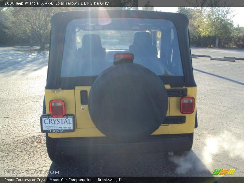 Solar Yellow / Dark Slate Gray 2006 Jeep Wrangler X 4x4