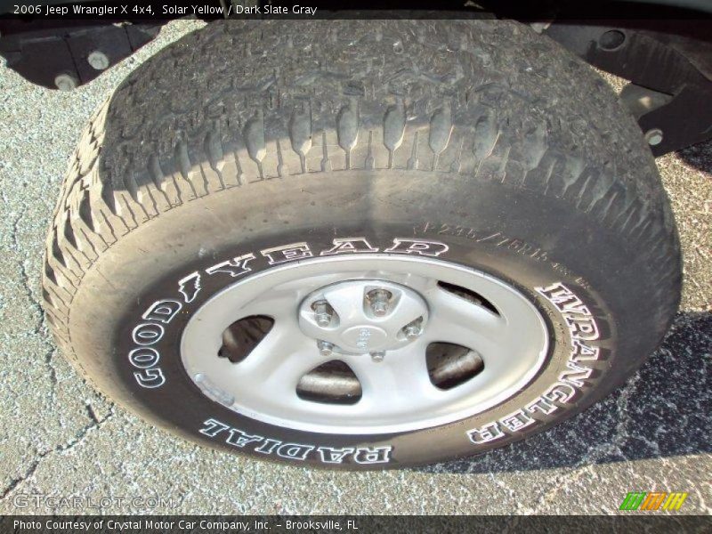 Solar Yellow / Dark Slate Gray 2006 Jeep Wrangler X 4x4