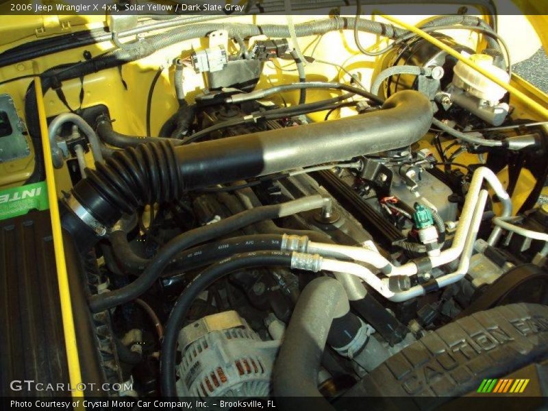 Solar Yellow / Dark Slate Gray 2006 Jeep Wrangler X 4x4