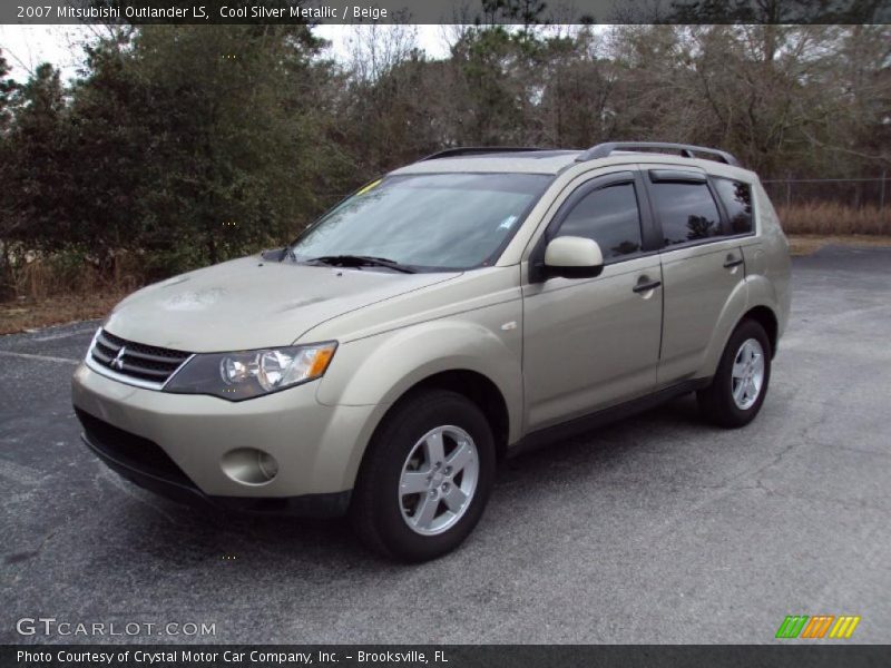 Cool Silver Metallic / Beige 2007 Mitsubishi Outlander LS