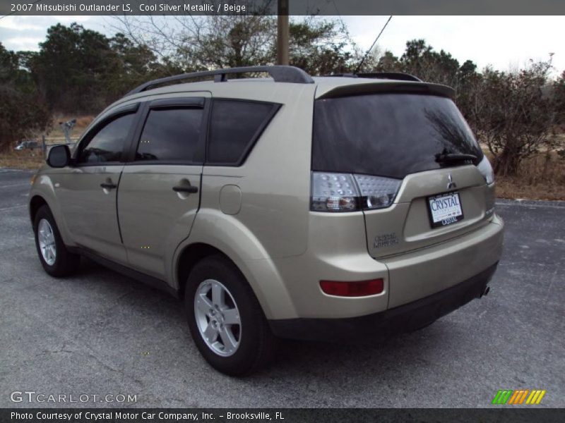 Cool Silver Metallic / Beige 2007 Mitsubishi Outlander LS