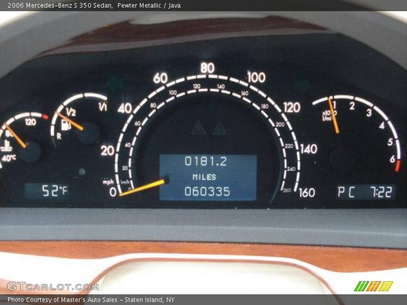 Pewter Metallic / Java 2006 Mercedes-Benz S 350 Sedan