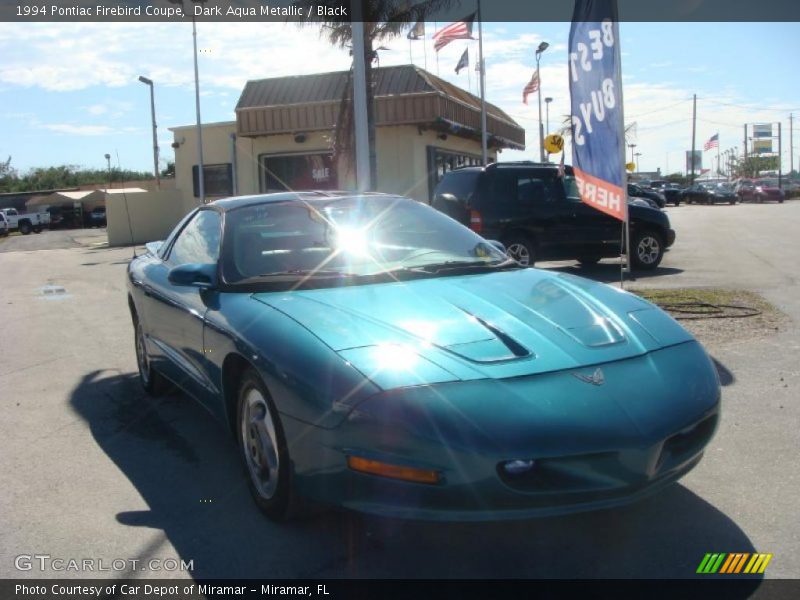 Dark Aqua Metallic / Black 1994 Pontiac Firebird Coupe