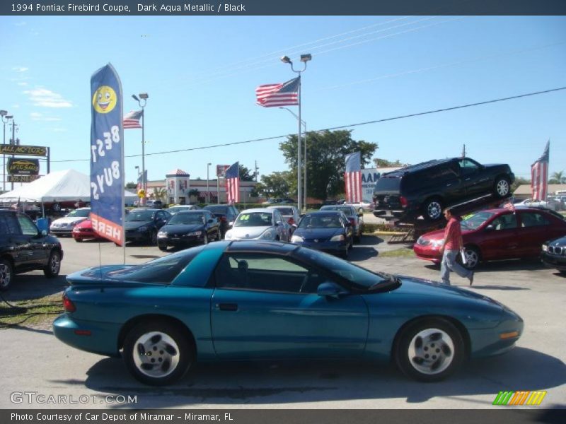 Dark Aqua Metallic / Black 1994 Pontiac Firebird Coupe