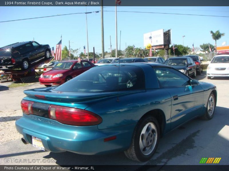 Dark Aqua Metallic / Black 1994 Pontiac Firebird Coupe