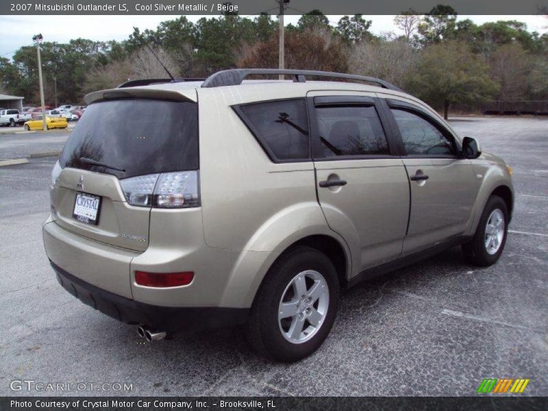 Cool Silver Metallic / Beige 2007 Mitsubishi Outlander LS