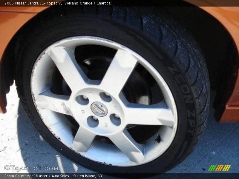 Volcanic Orange / Charcoal 2005 Nissan Sentra SE-R Spec V