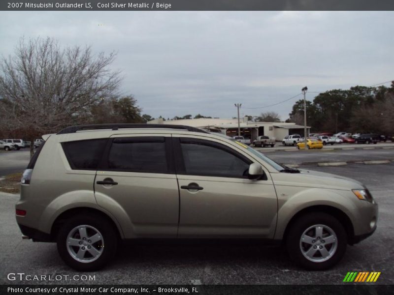 Cool Silver Metallic / Beige 2007 Mitsubishi Outlander LS