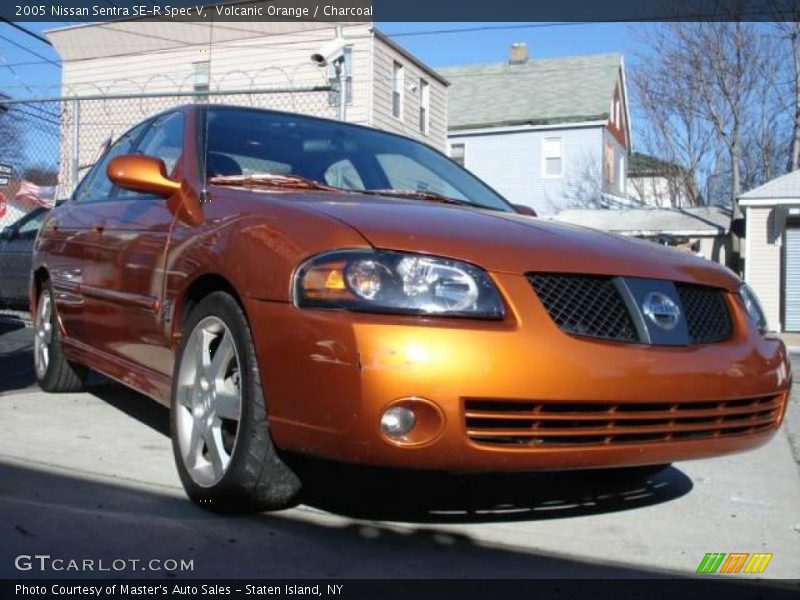 Volcanic Orange / Charcoal 2005 Nissan Sentra SE-R Spec V
