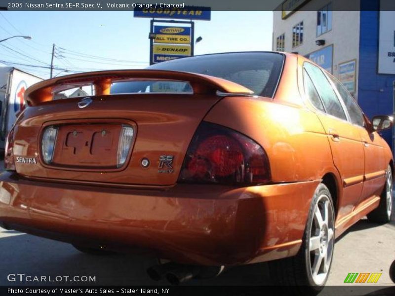 Volcanic Orange / Charcoal 2005 Nissan Sentra SE-R Spec V