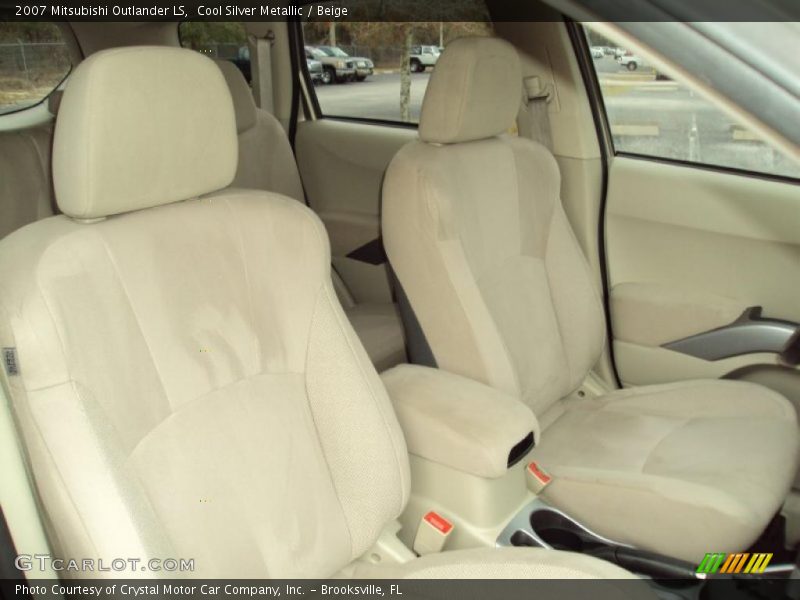 Cool Silver Metallic / Beige 2007 Mitsubishi Outlander LS