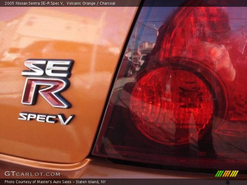Volcanic Orange / Charcoal 2005 Nissan Sentra SE-R Spec V