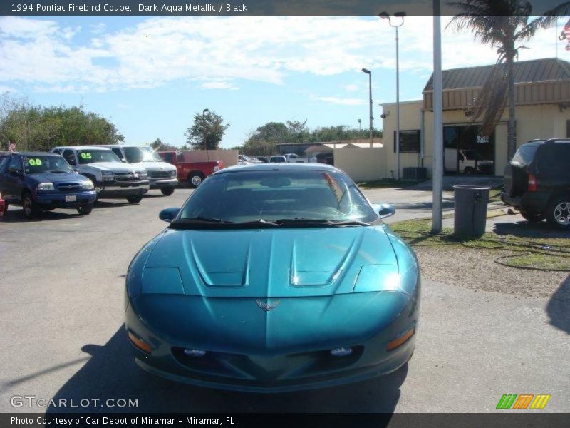 Dark Aqua Metallic / Black 1994 Pontiac Firebird Coupe