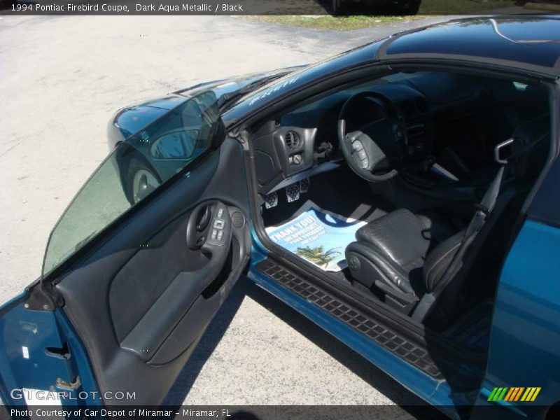 Dark Aqua Metallic / Black 1994 Pontiac Firebird Coupe