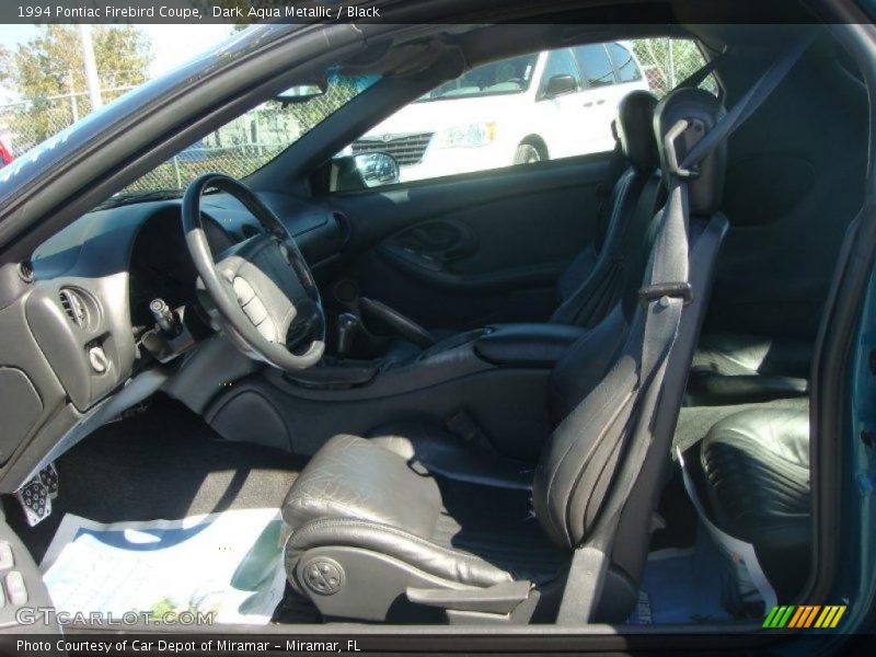 Dark Aqua Metallic / Black 1994 Pontiac Firebird Coupe