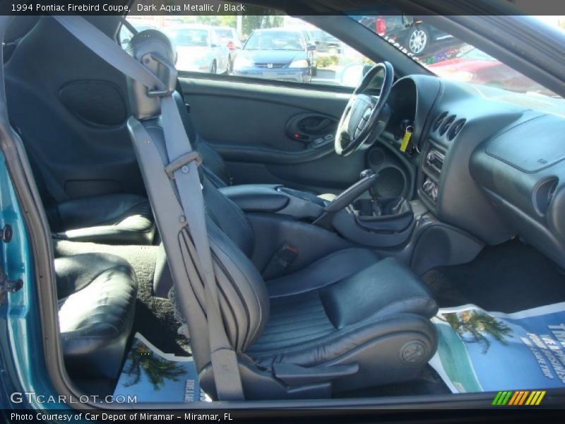 Dark Aqua Metallic / Black 1994 Pontiac Firebird Coupe