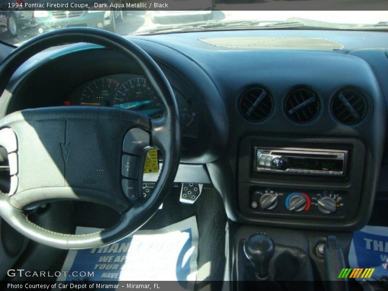 Dark Aqua Metallic / Black 1994 Pontiac Firebird Coupe