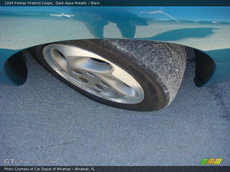 Dark Aqua Metallic / Black 1994 Pontiac Firebird Coupe