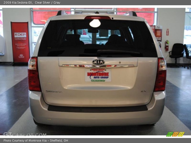 Clear Silver / Gray 2009 Kia Sedona EX