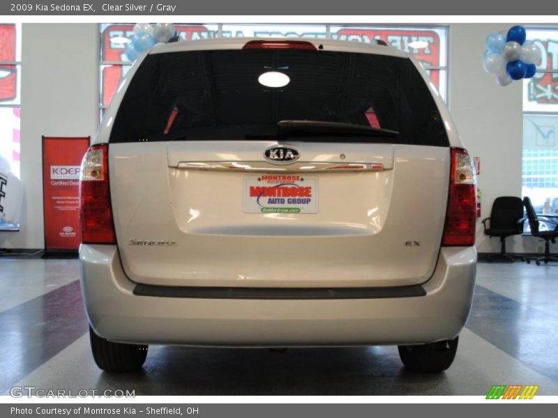Clear Silver / Gray 2009 Kia Sedona EX