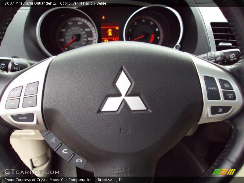 Cool Silver Metallic / Beige 2007 Mitsubishi Outlander LS