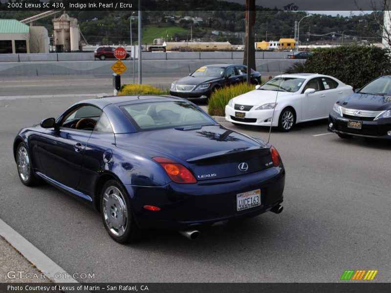 Indigo Ink Pearl / Ecru 2002 Lexus SC 430