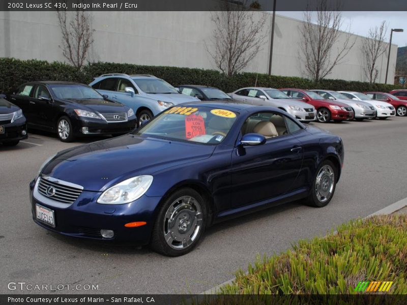 Indigo Ink Pearl / Ecru 2002 Lexus SC 430