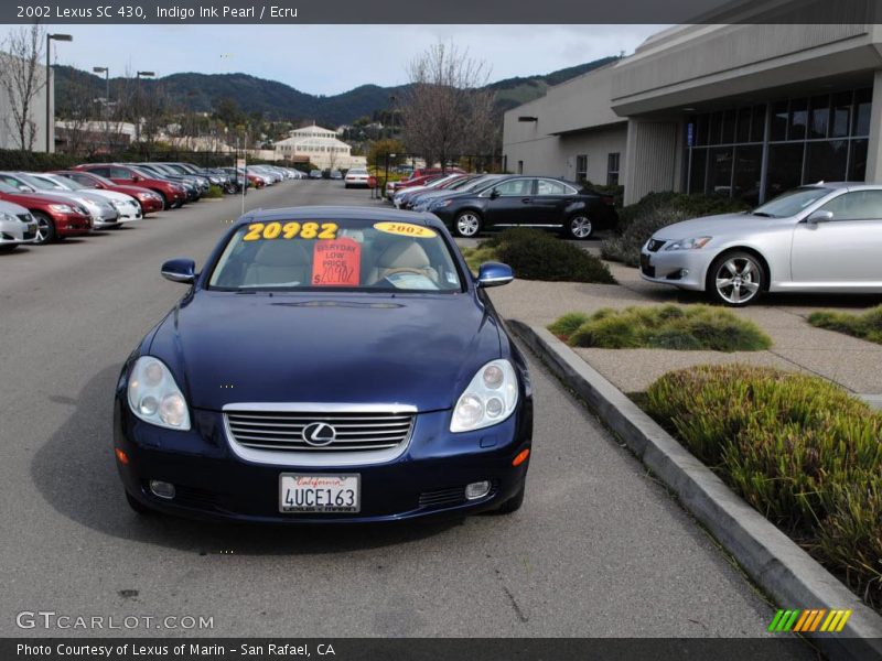 Indigo Ink Pearl / Ecru 2002 Lexus SC 430
