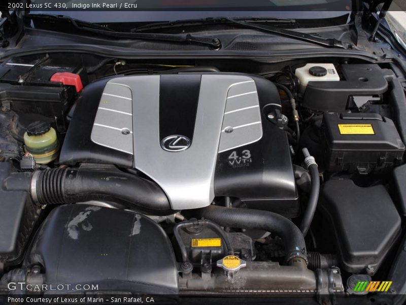  2002 SC 430 Engine - 4.3 Liter DOHC 32-Valve VVT-i V8