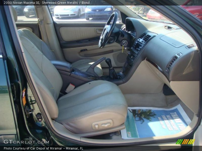 Sherwood Green Metallic / Blond 2000 Nissan Maxima SE