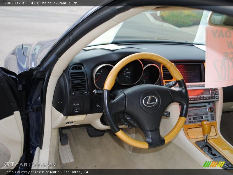 Indigo Ink Pearl / Ecru 2002 Lexus SC 430