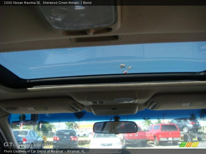 Sherwood Green Metallic / Blond 2000 Nissan Maxima SE