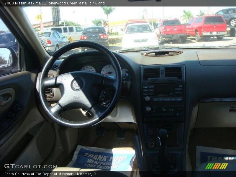 Sherwood Green Metallic / Blond 2000 Nissan Maxima SE