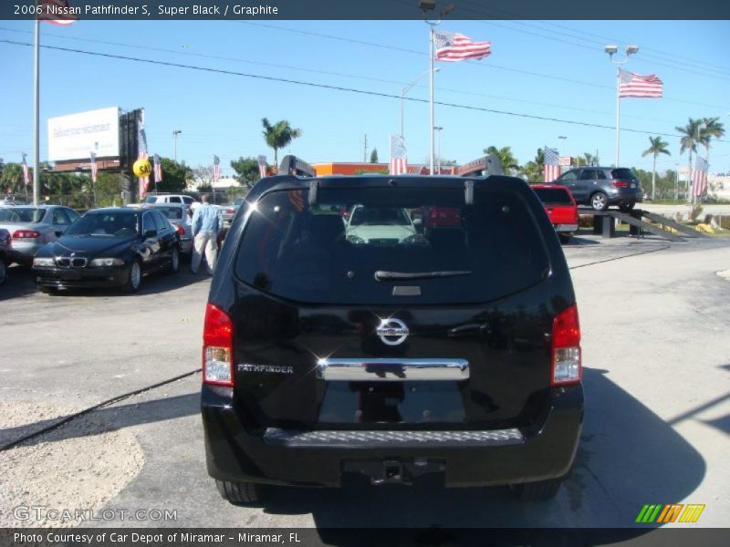 Super Black / Graphite 2006 Nissan Pathfinder S