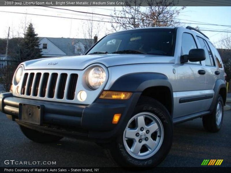 Bright Silver Metallic / Medium Slate Gray 2007 Jeep Liberty Sport 4x4