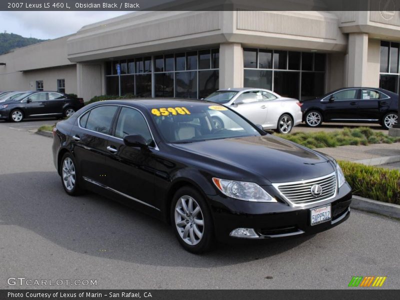 Obsidian Black / Black 2007 Lexus LS 460 L