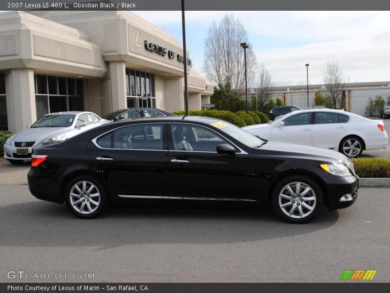 Obsidian Black / Black 2007 Lexus LS 460 L